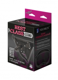Черный пояс для насадок BEST CLASS STRAP - LOVETOY (А-Полимер) - купить с доставкой в Южно-Сахалинске