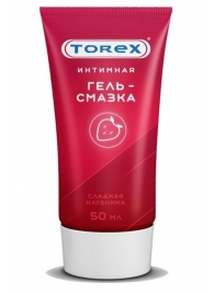 Смазка на водной основе TOREX  Сладкая клубника  - 50 мл. - Torex - купить с доставкой в Южно-Сахалинске