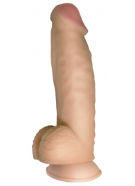 Телесный реалистичный фаллоимитатор на черных трусиках Real Big Strap-On - 34,5 см. - LOVETOY (А-Полимер) - купить с доставкой в Южно-Сахалинске