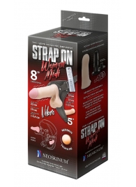 Вибрострапон Woman Midi с вагинальной пробкой - 22 см. - LOVETOY (А-Полимер) - купить с доставкой в Южно-Сахалинске