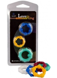 Набор из 3 цветных эрекционных колец Love Ring - Sitabella - в Южно-Сахалинске купить с доставкой