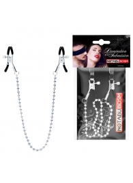 Оригинальные зажимы на соски с бусами - Notabu - купить с доставкой в Южно-Сахалинске