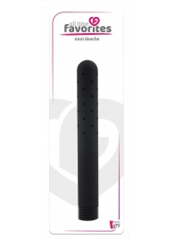 Черная насадка для анального душа ANAL DOUCHE - 15 см. - Dream Toys - купить с доставкой в Южно-Сахалинске