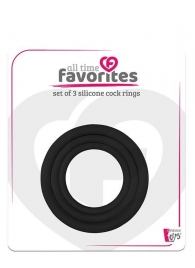 Набор из 3 эрекционных колец SILICONE COCKRINGS - Dream Toys - в Южно-Сахалинске купить с доставкой