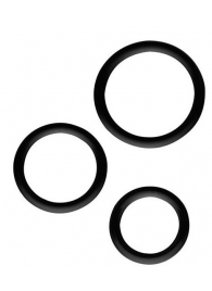 Набор из 3 эрекционных колец SILICONE COCKRINGS - Dream Toys - в Южно-Сахалинске купить с доставкой