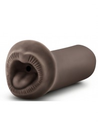 Коричневый мастурбатор-ротик Naughty Nicole - Blush Novelties - в Южно-Сахалинске купить с доставкой