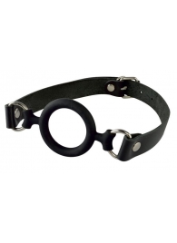 Черный кляп-рамка на регулируемых ремешках - Sitabella - купить с доставкой в Южно-Сахалинске