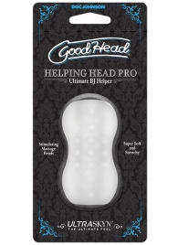 Прозрачный мини-мастурбатор Helping Head Pro - Doc Johnson - в Южно-Сахалинске купить с доставкой