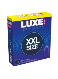 Презервативы увеличенного размера LUXE Royal XXL Size - 3 шт. - Luxe - купить с доставкой в Южно-Сахалинске