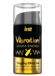 Жидкий интимный гель с эффектом вибрации Vibration! Vodka Energy - 15 мл. - INTT - купить с доставкой в Южно-Сахалинске