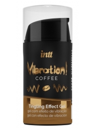 Жидкий интимный гель с эффектом вибрации Vibration! Coffee - 15 мл. - INTT - купить с доставкой в Южно-Сахалинске