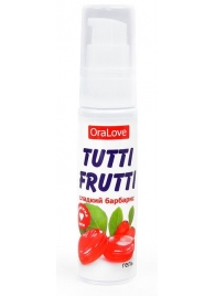 Гель-смазка Tutti-frutti со вкусом барбариса - 30 гр. - Биоритм - купить с доставкой в Южно-Сахалинске