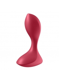 Красный вибромассажёр простаты Satisfyer Backdoor Lover - 14 см. - Satisfyer - в Южно-Сахалинске купить с доставкой