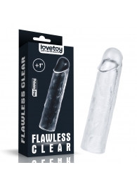 Прозрачная насадка-удлинитель Flawless Clear Penis Sleeve Add 1 - 15,5 см. - Lovetoy - в Южно-Сахалинске купить с доставкой