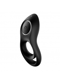 Черное эрекционное виброкольцо Legendary Duo - Satisfyer - в Южно-Сахалинске купить с доставкой