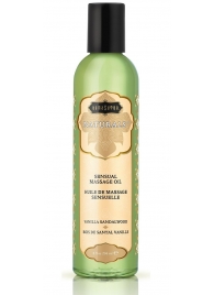 Массажное масло Naturals Vanilla Sandalwood с ароматом ванили и сандала - 236 мл. - Kama Sutra - купить с доставкой в Южно-Сахалинске