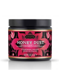 Пудра для тела Honey Dust Body Powder с ароматом клубники - 170 гр. - Kama Sutra - купить с доставкой в Южно-Сахалинске