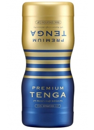 Мастурбатор TENGA Premium Dual Sensation Cup - Tenga - в Южно-Сахалинске купить с доставкой