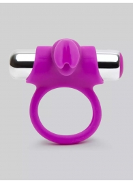 Лиловое виброкольцо с пультом ДУ Remote Control Cock Ring - Happy Rabbit - в Южно-Сахалинске купить с доставкой