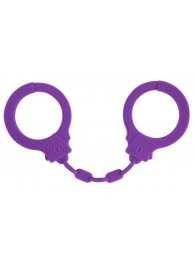 Фиолетовые силиконовые наручники Suppression - Lola Games - купить с доставкой в Южно-Сахалинске