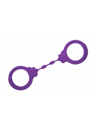 Фиолетовые силиконовые поножи Limitation - Lola Games - купить с доставкой в Южно-Сахалинске