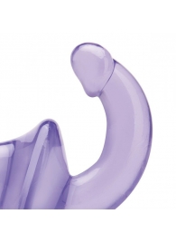 Фиолетовый безремневой страпон Strapless Strap-On - Lux Fetish - купить с доставкой в Южно-Сахалинске