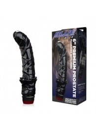Черный вибромассажер простаты 6  Premium Prostate Massager - BlueLine - в Южно-Сахалинске купить с доставкой