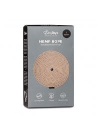 Пеньковая веревка для связывания Hemp Rope - 5 м. - Easy toys - купить с доставкой в Южно-Сахалинске