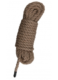 Пеньковая веревка для связывания Hemp Rope - 5 м. - Easy toys - купить с доставкой в Южно-Сахалинске