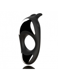 Черное эрекционное кольцо с двумя моторами Zeus Dual Vibe Cock Ring - FeelzToys - в Южно-Сахалинске купить с доставкой