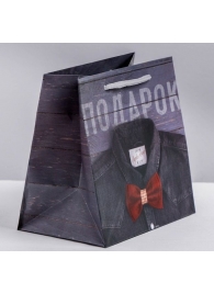 Ламинированный квадратный пакет «Мужской стиль» - 14 х 14 х 9 см. - Сима-Ленд - купить с доставкой в Южно-Сахалинске