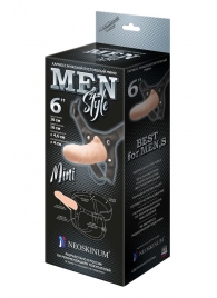 Пустотелый фаллопротез MEN STYLE - 17,5 см. - LOVETOY (А-Полимер) - купить с доставкой в Южно-Сахалинске