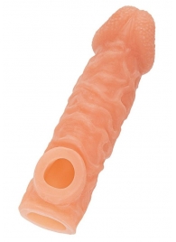 Телесная закрытая насадка с шершавой головкой Cock Sleeve Size S - 13,8 см. - KOKOS - в Южно-Сахалинске купить с доставкой