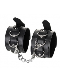 Черные оковы Anonymo из искусственной кожи - ToyFa - купить с доставкой в Южно-Сахалинске