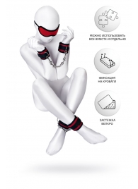 Красно-черный бондажный набор Anonymo - ToyFa - купить с доставкой в Южно-Сахалинске