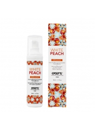 Разогревающее массажное масло Gourmet White Peach Organic с органическими ингредиентами - 50 мл. - Exsens - купить с доставкой в Южно-Сахалинске