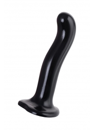 Черный стимулятор для пар P G-Spot Dildo Size L - 19 см. - Strap-on-me - в Южно-Сахалинске купить с доставкой