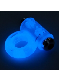 Голубое, светящееся в темноте эрекционное виброкольцо Lumino Play Vibrating Penis Ring - Lovetoy - в Южно-Сахалинске купить с доставкой