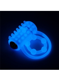 Голубое, светящееся в темноте виброкольцо Lumino Play Vibrating Penis Ring - Lovetoy - в Южно-Сахалинске купить с доставкой