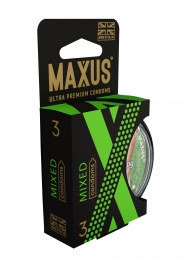 Презервативы в пластиковом кейсе MAXUS AIR Mixed - 3 шт. - Maxus - купить с доставкой в Южно-Сахалинске