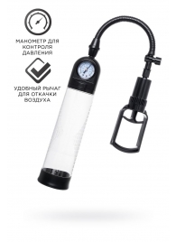 Прозрачная механическая помпа Helmer с манометром - Sexus - в Южно-Сахалинске купить с доставкой