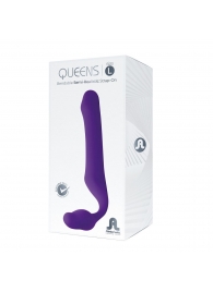 Фиолетовый безремневой страпон Queens L - Adrien Lastic - купить с доставкой в Южно-Сахалинске