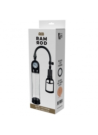 Прозрачная вакуумная помпа с манометром Deluxe Penis Pump - Dream Toys - в Южно-Сахалинске купить с доставкой