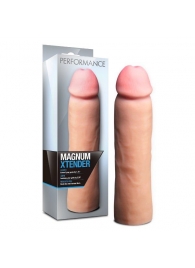Телесная фаллическая насадка на пенис Magnum Xtender - 23 см. - Blush Novelties - в Южно-Сахалинске купить с доставкой