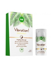 Возбуждающий гель с ароматом кокоса Vibration Coconut - 15 мл. - INTT - купить с доставкой в Южно-Сахалинске