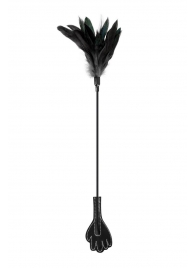 Двусторонний стек-щекоталка Sweet Caress Feather Whip - 58 см. - Sweet Caress - купить с доставкой в Южно-Сахалинске