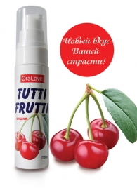 Гель-смазка Tutti-frutti с вишнёвым вкусом - 30 гр. - Биоритм - купить с доставкой в Южно-Сахалинске