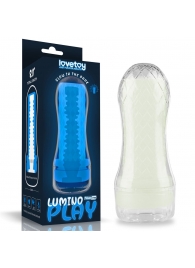 Светящийся в темноте мастурбатор Lumino Play Masturbator Ribbed - Lovetoy - в Южно-Сахалинске купить с доставкой