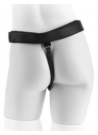 Страпон с телесной насадкой 7  Uncut with Strap on Harness - 18 см. - Pipedream - купить с доставкой в Южно-Сахалинске