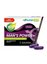 Возбуждающее средство для мужчин Mans Power plus - 10 капсул (0,35 гр.) +1 в подарок - SuperCaps - купить с доставкой в Южно-Сахалинске